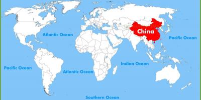 Heimurinn kort af Kína