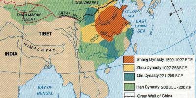 Kína til forna landafræði kort